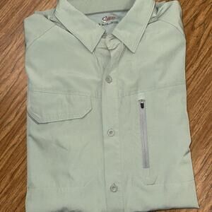 Bass Pro Shop Mens World Wide Sportsman Lng Sleeve Shirt Sz XL Vented Sides